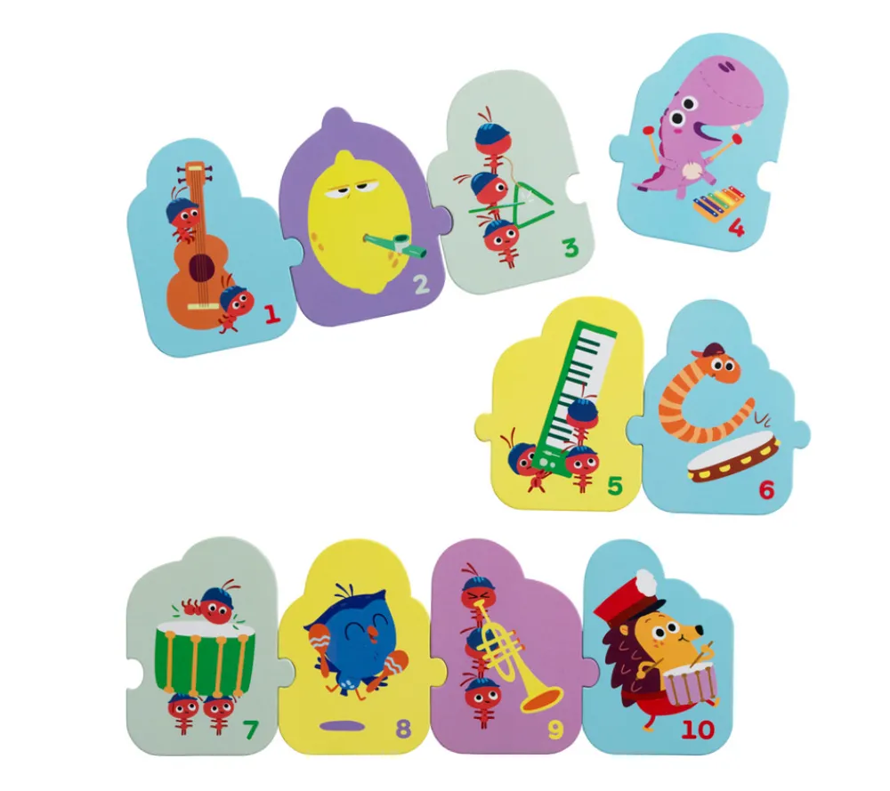 DR Børste 1 meter Puslespil, 10 stk- Puslespil