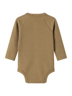 MarMar Copenhagen Bruno Langærmet Body - Dark bronze- Bodystocking Langærmet