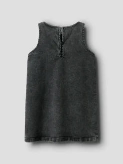 NAME IT Brynn Denim Spencer - Medium Grey Denim- Juletøj|Kjoler