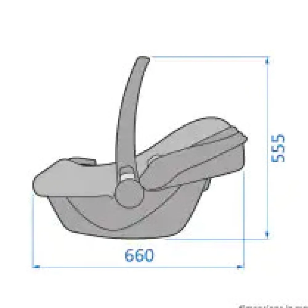 Maxi-Cosi Cabriofix i-Size - essential black- Autostole 40-87 Cm (0-15 Mdr.)