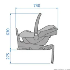 Maxi-Cosi Cabriofix i-Size - essential black- Autostole 40-87 Cm (0-15 Mdr.)