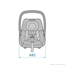 Maxi-Cosi Cabriofix i-Size - essential black- Autostole 40-87 Cm (0-15 Mdr.)