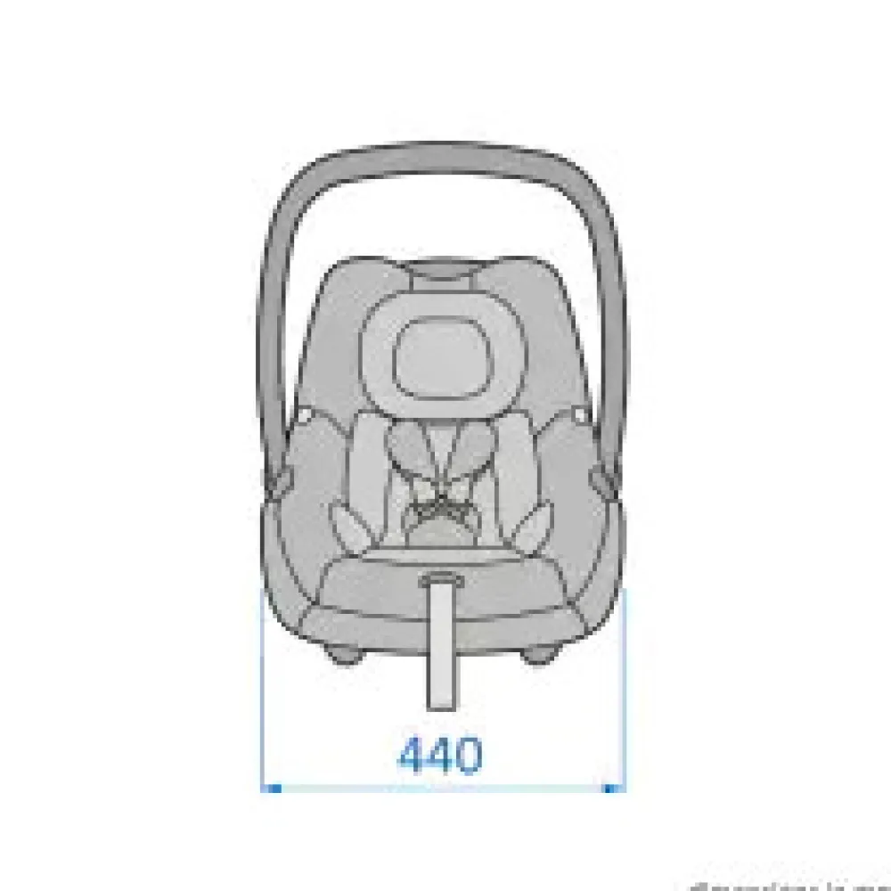 Maxi-Cosi Cabriofix i-Size - essential black- Autostole 40-87 Cm (0-15 Mdr.)