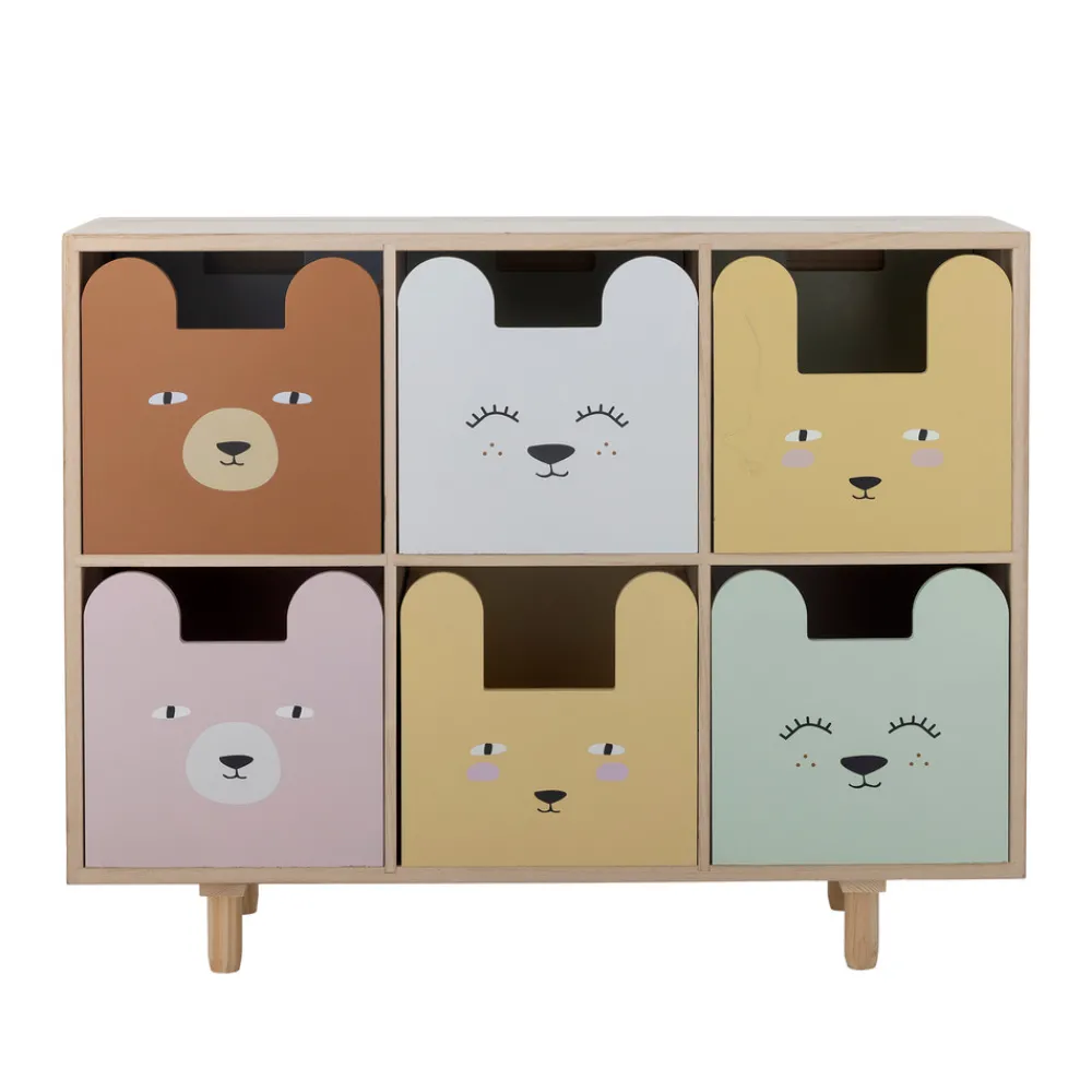 Bloomingvillemini Calle Bogreol m/skuffer, Natur, Kejsertræ-Børn Reoler