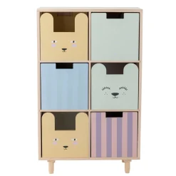 Bloomingvillemini Calle Bogreol m/skuffer, Natur, Kejsertræ-Børn Reoler