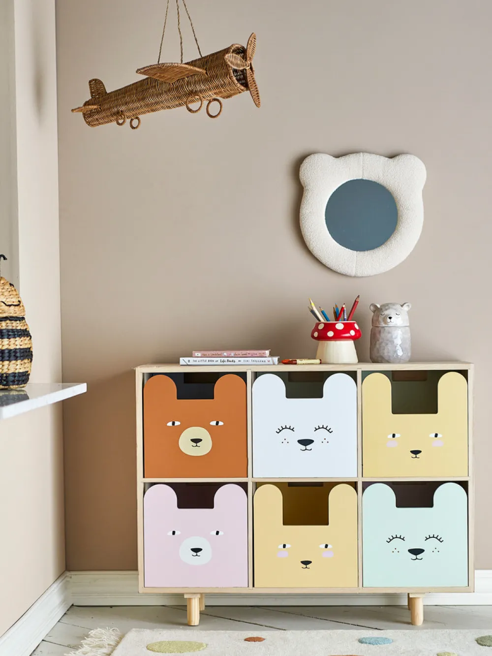 Bloomingvillemini Calle Bogreol m/skuffer, Natur, Kejsertræ-Børn Reoler