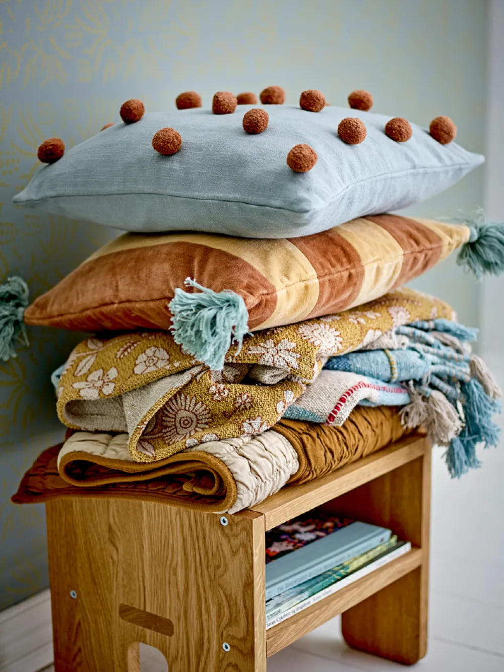 Bloomingvillemini Camille Plaid, Gul-Børn Tæpper