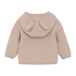 HUTTEliHUT Cardigan m. Ører Uld Fleece - Mahogany Rose- Uldoverdele|Cardigans, Veste & Trøjer