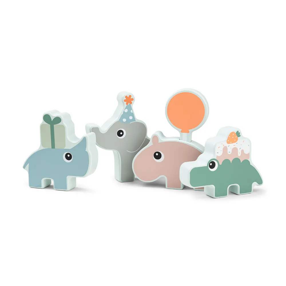 Done By Deer Celebration parade Deer friends Farvemix-Børn Fødselsdagstoge|Trælegetøj