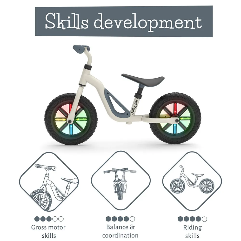 Chillafish Charlie Glow balancecykel - Beige- Løbecykler & Cykler