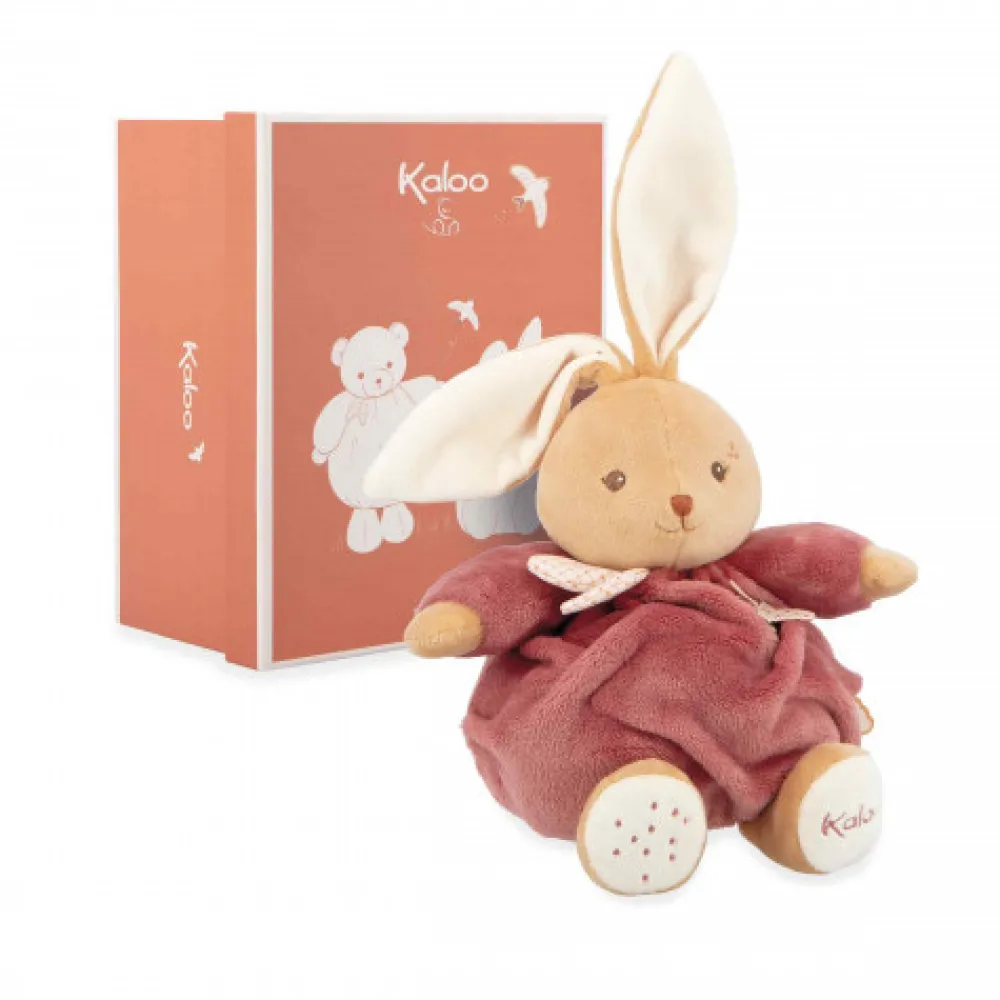 Kaloo Chubby Rabbit Burgundy 17cm- Bamser