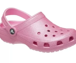 CROCS Classic Glitter Clog K - Pink tweed- Sandaler Med Lukket Tå