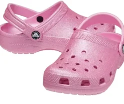CROCS Classic Glitter Clog K - Pink tweed- Sandaler Med Lukket Tå