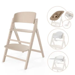 Cybex Clik&Fold 4in1 SET All Natural Dark - dark natural-Børn Højstole Med Tilbehør