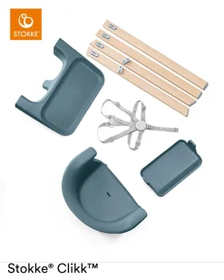 Stokke® Clikk højstol - Fjord Blue-Børn Højstole Med Tilbehør