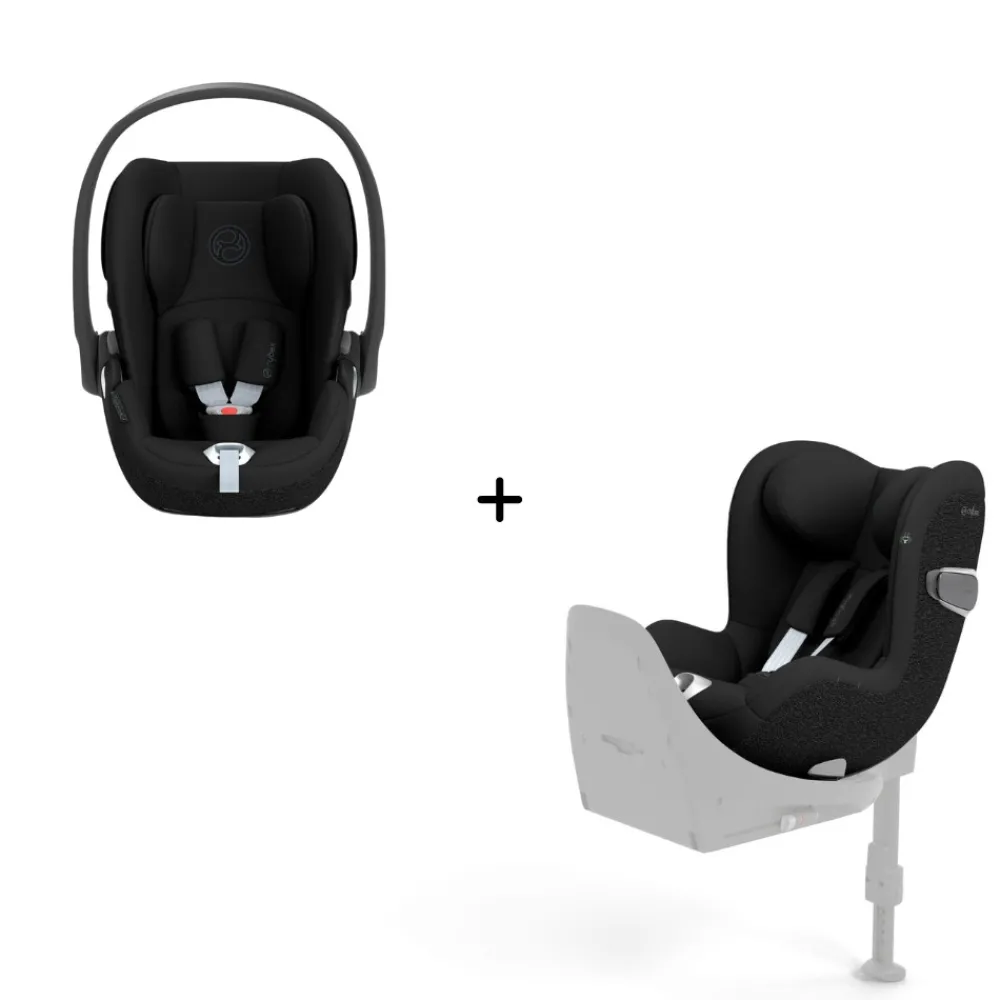 Cybex Cloud T I-size + Sirona T I-size - sepia black- Autostole 40-87 Cm (0-15 Mdr.)