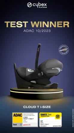 Cybex Cloud T i-Size PLUS - leaf green- Autostole 40-87 Cm (0-15 Mdr.)