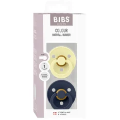 BIBS Colour 2 Pk Latex Str 1 Luna/Deep space- Sutter