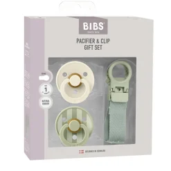 BIBS Colour Sut & Suttesnor Gavesæt Latex Str 1 - Sage- Sutter|Suttesnore Og Suttebokse