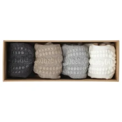 GOBABYGO Combo box - Bambus - GR/SA/OW- Skridsikre Strømper