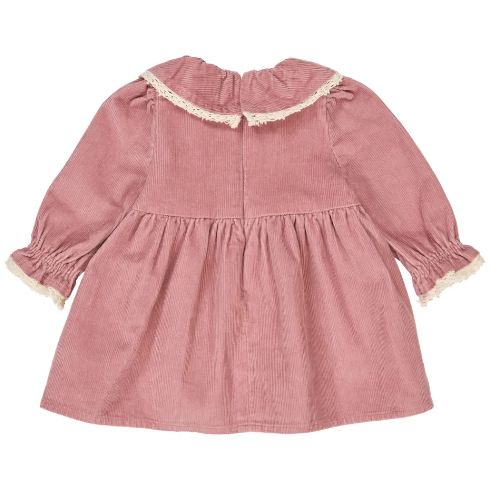 Müsli Corduroy Fløjl Kjole - Nostalgia Rose- Kjoler