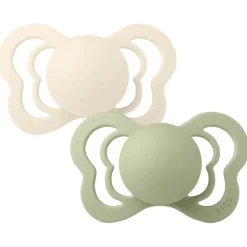 BIBS Couture 2 pk Latex str. 1 - ivory/sage- Sutter