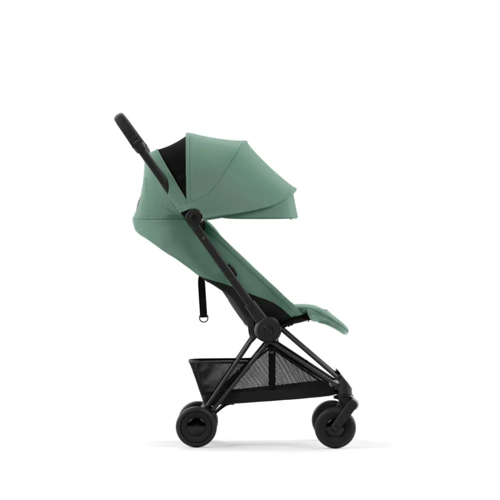 Cybex Coya - Matt Black Leaf Green- Rejseklapvogne