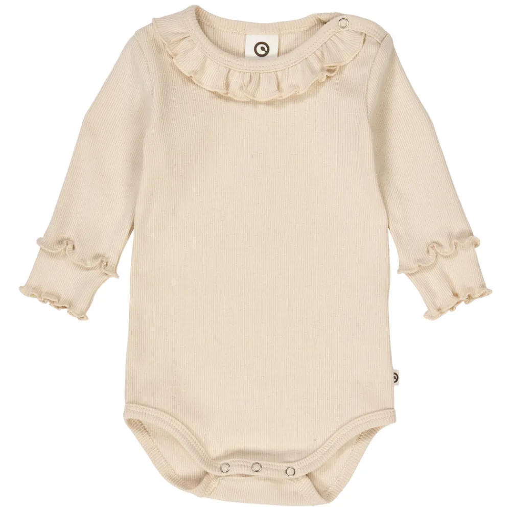 Müsli Cozy Me Rib Body - Oak- Bodystocking Langærmet