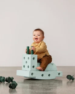 MODU Curiosity Set Ocean Mint / Forest Green- Store Byggesæt|Tumlemøbler