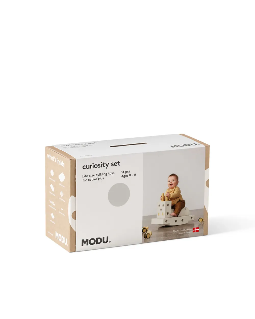MODU Curiosity Set Sand Grey / Honey Yellow- Store Byggesæt|Tumlemøbler