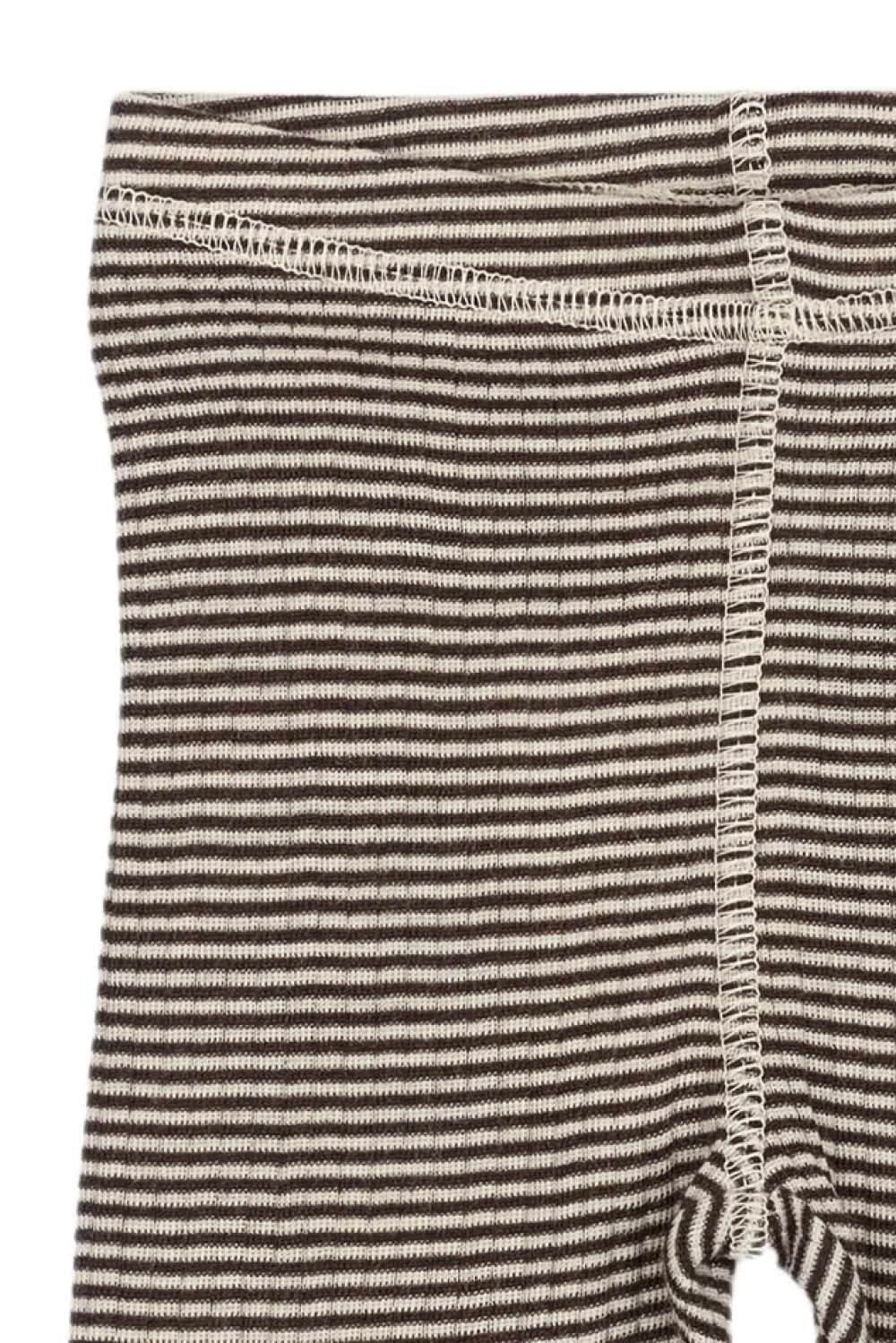 PETIT PIAO Dante Uld Leggings - Coffee Bean/Dark Off White- Uldunderdele|Leggings