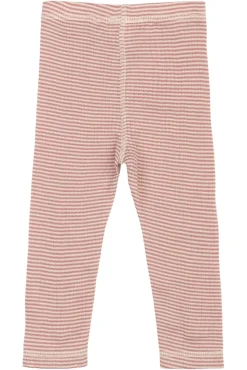 PETIT PIAO Dante Uld Leggings - Nostalgic Rose/Dark Off White- Uldunderdele|Leggings
