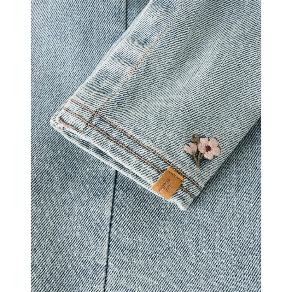 Lil' Atelier Darlee Denim Overall - Medium Blue Denim- Smækbukser & Buksedragter