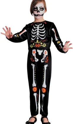 CIAO Day of dead kostume - SORT- Kostumer|Udklædning