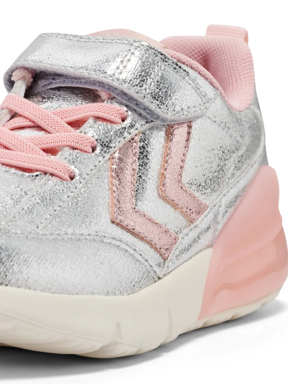 hummel Daylight glitter JR - Silver- Sneakers Med Blink|Sneakers Med Lys