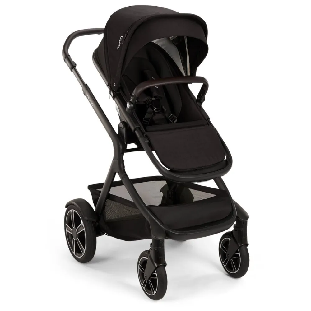 Nuna Demi Next inkl. liggedel - Caviar- Kombivogne Med Flade Sæder