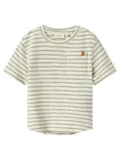 Lil' Atelier Denji ss løs top - FOREST FOG- T-Shirts & Toppe