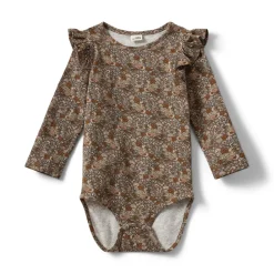 Sofie Schnoor Kids Dicte Body - Brown- Bodystocking Langærmet