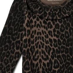 Sofie Schnoor Kids Dicte Body - Leopard- Bodystocking Langærmet