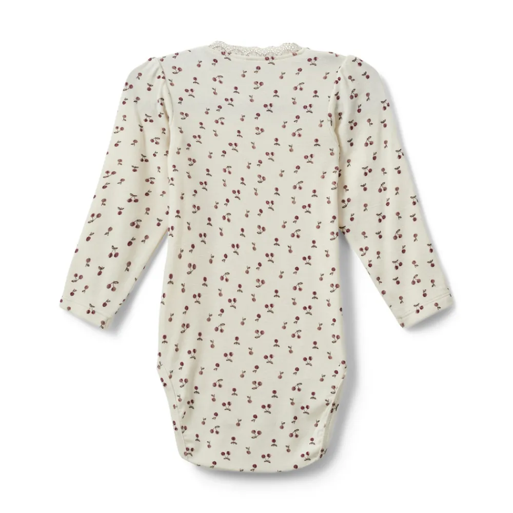 Sofie Schnoor Kids Dicte Langærmet Body - Cherry- Bodystocking Langærmet