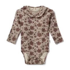 Sofie Schnoor Kids Dicte Langærmet Body - Flower- Bodystocking Langærmet