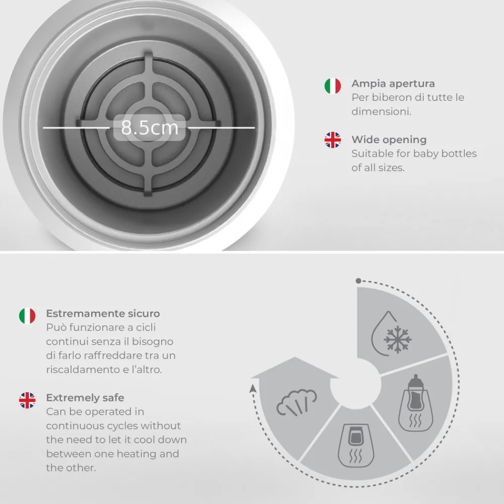 Nuvita Digital flaskevarmer og sterilisator- Tilberedning & Rengøring