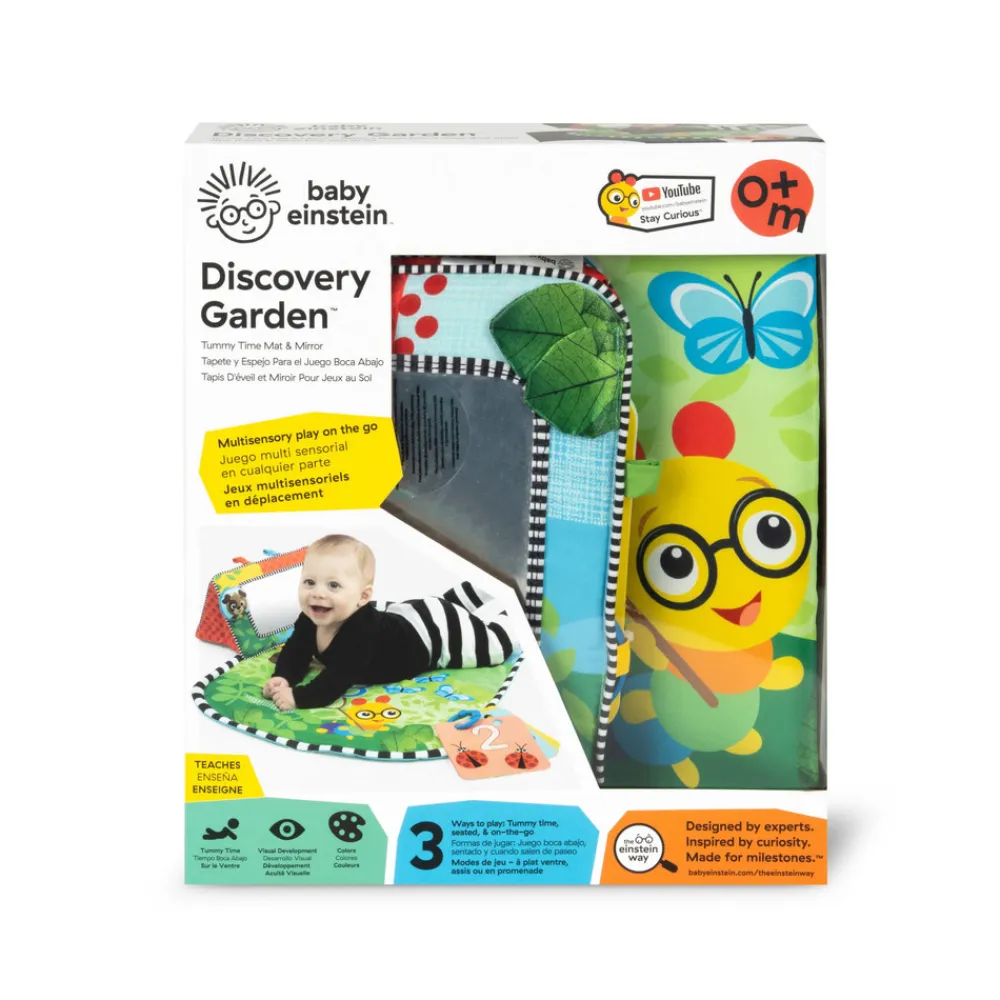 Baby Einstein Discovery Garden aktivitetstæppe og gulvspejl- Aktivitetstæpper