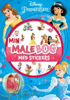 Carlsen Disney Prinsesser: Malebog m. klistermærker- Aktivitets- & Malebøger