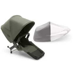 Bugaboo Donkey 5 duo extension complete - forest green- Tilkøb Til Søskendevogne