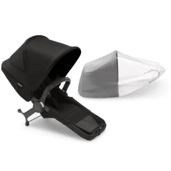 Bugaboo Donkey 5 duo extension complete - midnight black- Tilkøb Til Søskendevogne