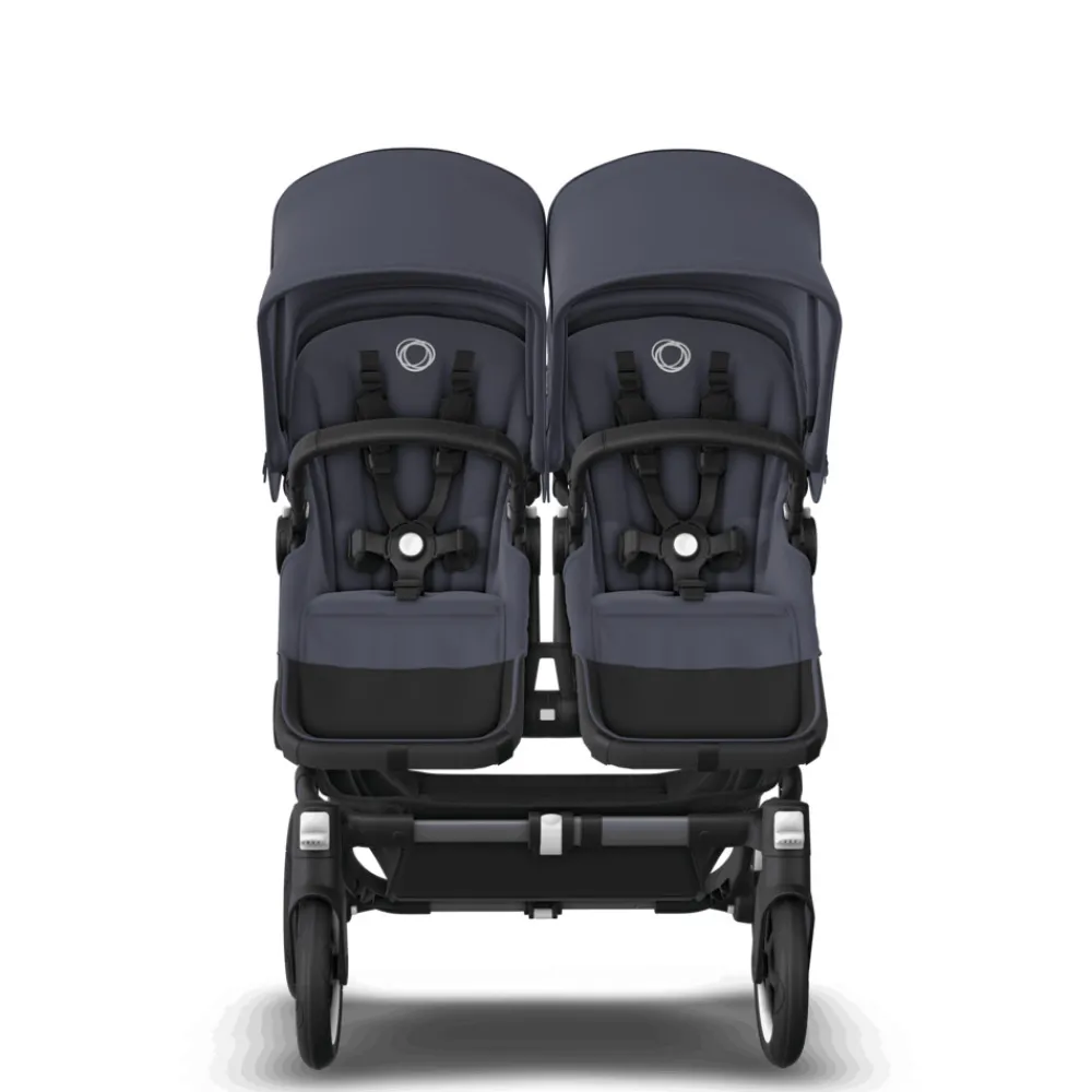 Bugaboo Donkey 5 duo extension complete - stormy blue- Tilkøb Til Søskendevogne