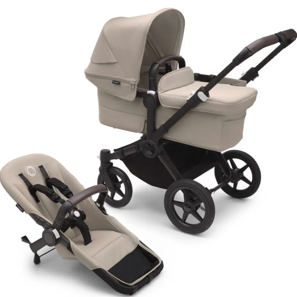 Bugaboo Donkey 5 Mono complete - desert taupe/black stel- Søskende/Tvillingevogne|Kombivogne Med Ergonomiske Sæder
