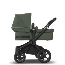 Bugaboo Donkey 5 mono complete - forest green/black stel- Søskende/Tvillingevogne|Kombivogne Med Ergonomiske Sæder