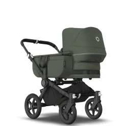 Bugaboo Donkey 5 mono complete - forest green/black stel- Søskende/Tvillingevogne|Kombivogne Med Ergonomiske Sæder